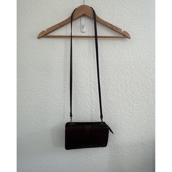 Vtg Etienne Aigner Oxblood Burgundy Leather Shoulder Cross Body Bag 7.5" 80s 90s - Picture 2 of 15